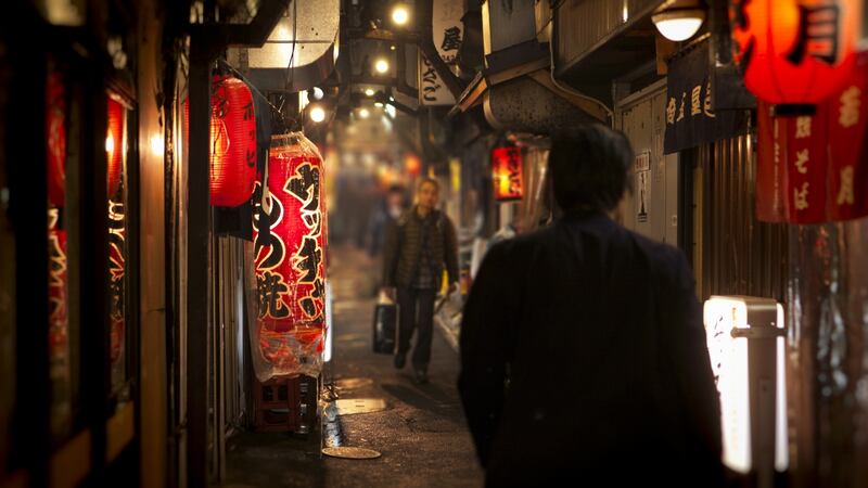 Omoide-Yokocho in the Shinjuku district of Tokyo, one of the few areas of the city untouched by development, and packed with small restaurants