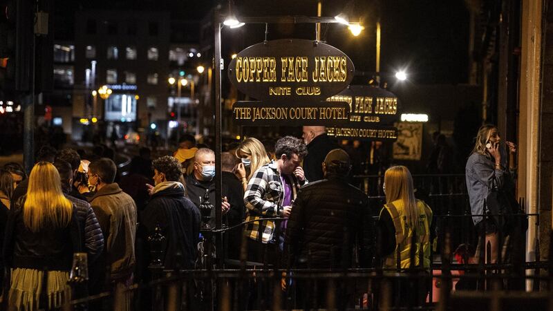 Queues outside Dublin venue Copper Face Jacks