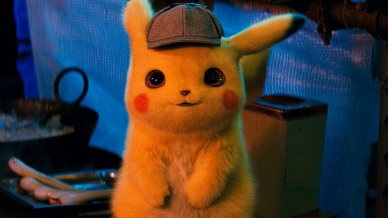 New this week: Pikachu (voiced by Ryan Reynolds) in Pokemon Detective Pikachu