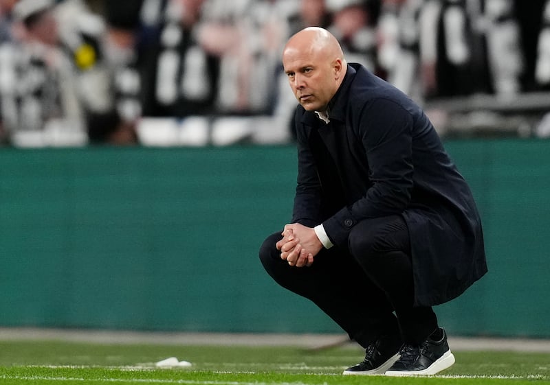 Liverpool manager Arne Slot during the Carabao Cup final. Photograph: John Walton/PA