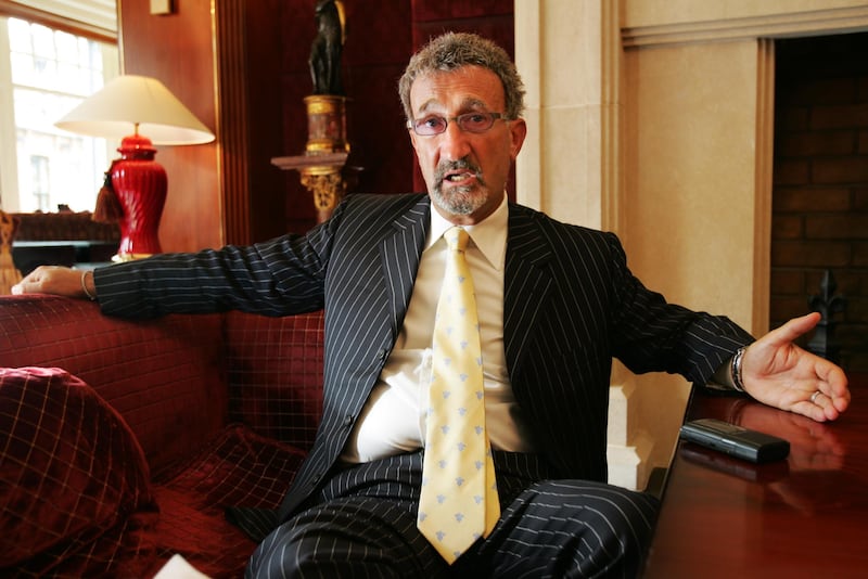 Eddie Jordan pictured during an interview at the Westbury Hotel in Dublin in September 2005. Photograph: Frank Miller 7.9.05