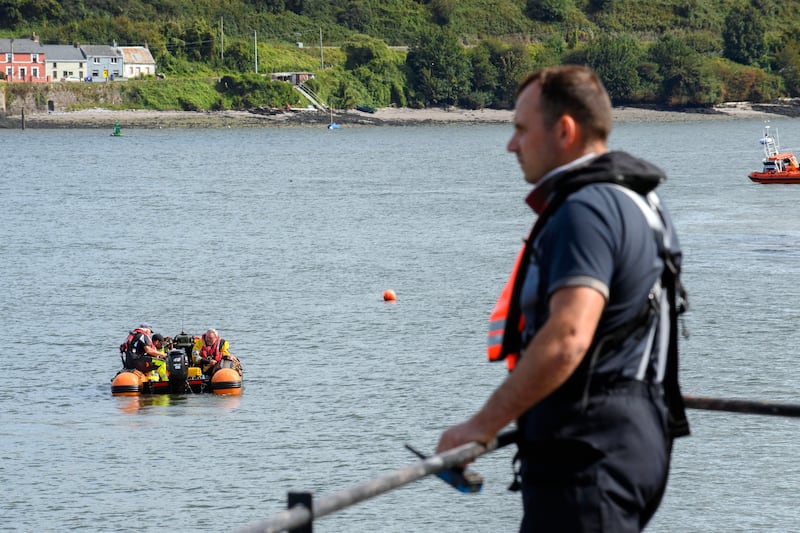 A multi-agency search and rescue operation took place at Passage West in Cork on Thursday afternoon after a teenage boy went missing while swimming. Photograph: David Jones/Provision