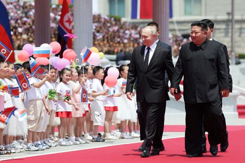 North Korea: Kim pledges ‘unconditional support’ for Russia’s Ukraine war during Putin visit