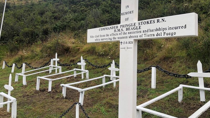 Grave of Pringle Stokes in the Cementerio Ingles or the English Cemetery. Photograph: Peter Murtagh