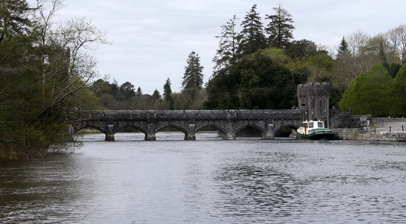 The picturesque bridge over the entrance to Ashford Castle, Cong - a stunning venue for the star-spangled McIlroy-Stoll wedding. Photograph: Colin Keegan/Collins Dublin