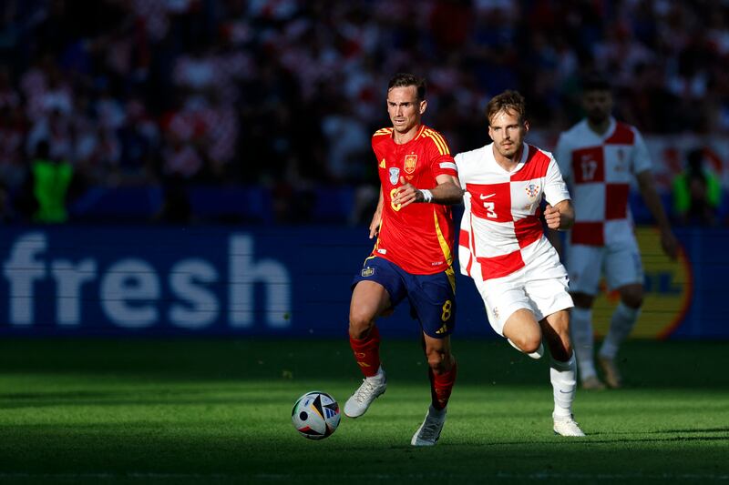 Spain's Fabián Ruiz. If only his name were, say, Séamus or Cathal. Photograph: Odd Andersen/AFP via Getty Images