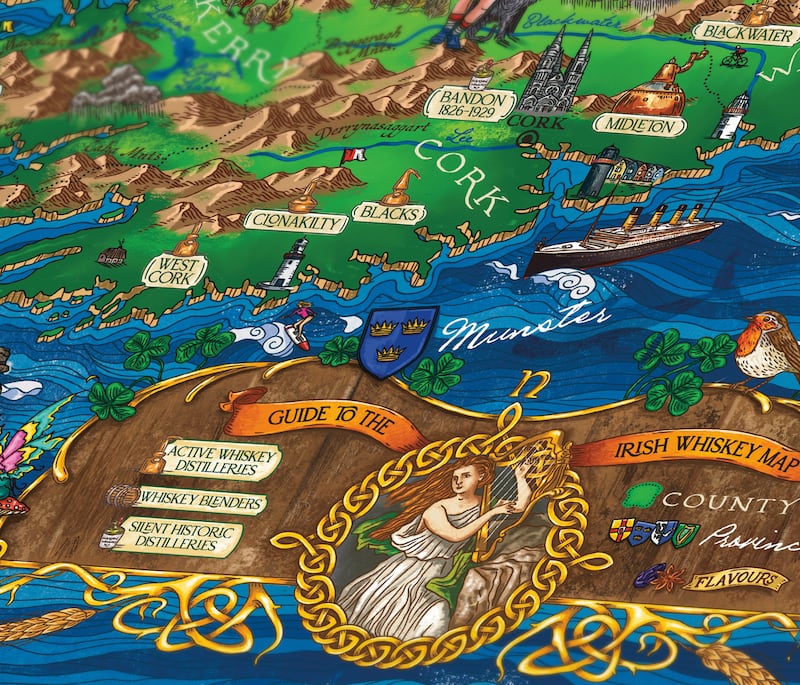 Water and Wines recently added an Irish whiskey map jigsaw