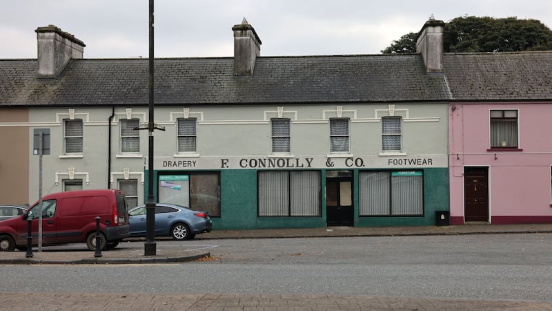 The Connolly's building in Strokestown. Photograph: Dara Mac Dónaill