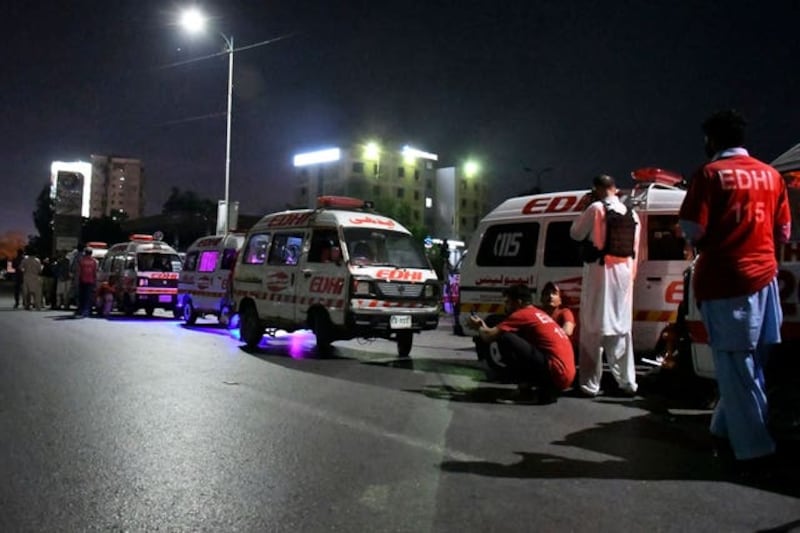 Pakistan's prime minister Shahbaz Sharif paid tribute to security forces for the successful operation. Photograph: AP