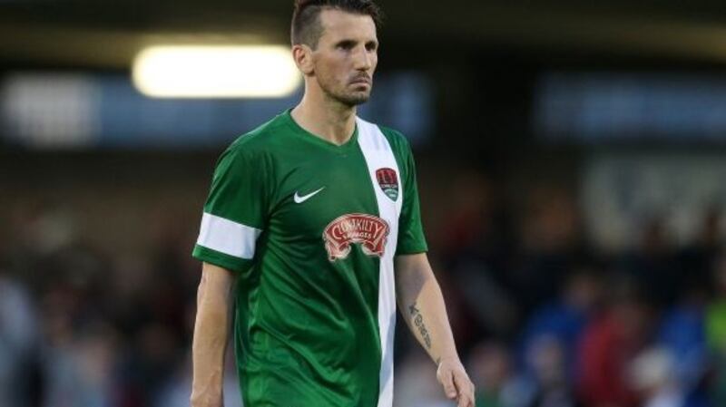 Liam Miller who died at the age of 36 from oesophageal cancer at Marymount Hospice in Cork last February. Photograph: Ryan Byrne/INPHO