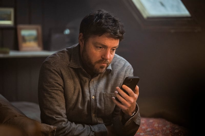 Tom Burke in Strike: The Ink Black Heart. Photograph: Luke Varley/Bronte Film & TV