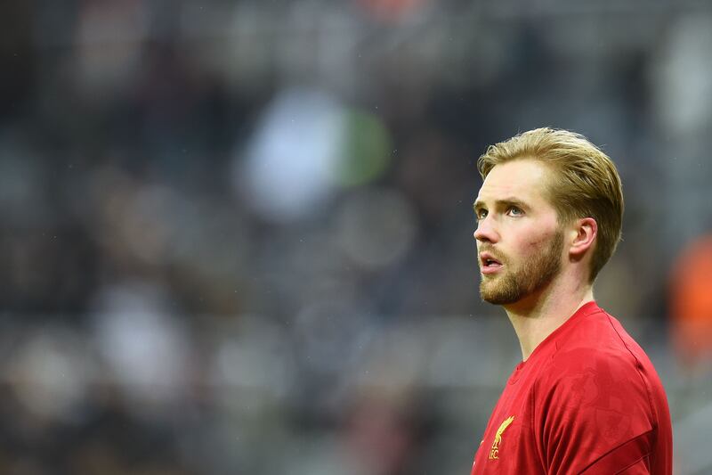 Liverpool's goalkeeper Caoimhin Kelleher. Photograph: Peter Powell/EPA