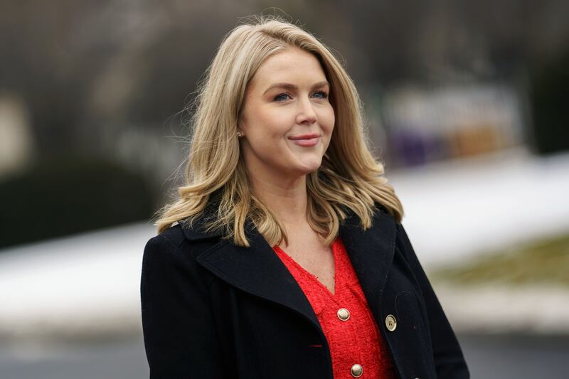 White House press secretary Karoline Leavitt: don't let the smile fool you. Photograph: Will Oliver/EPA