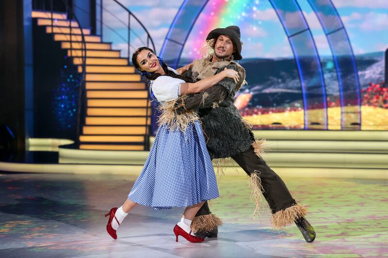 Radio and TV presenter Laura Fox performing with Denys Samson.
Photograph: Kyran O’Brien/kobpix 