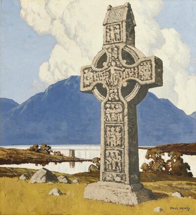 Lot 19, Paul Henry Celtic Cross in a West of Ireland Landscape c.1929, €150,000- €250,000