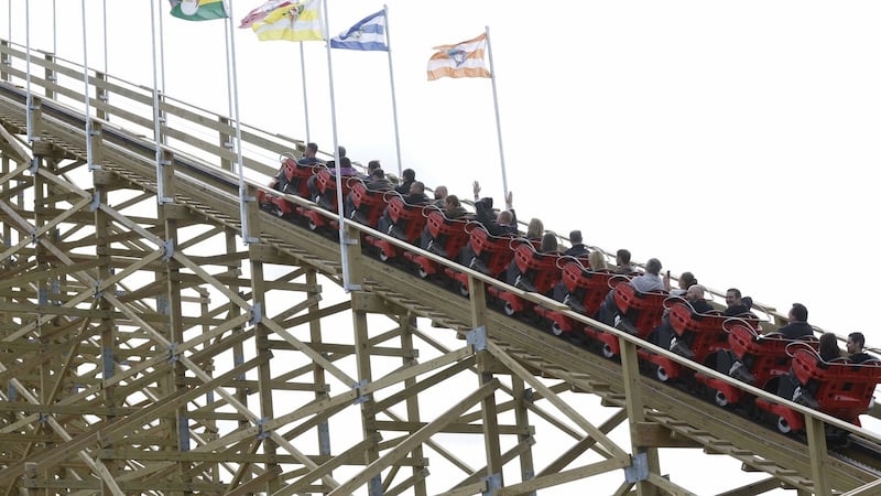 At Tayto Park, guests get to ride the Cú Chulainn rollercoaster pre-dinner, the ultimate 90kph ice-breaker. Photograph: Sasko Lazarov/Photocall Ireland