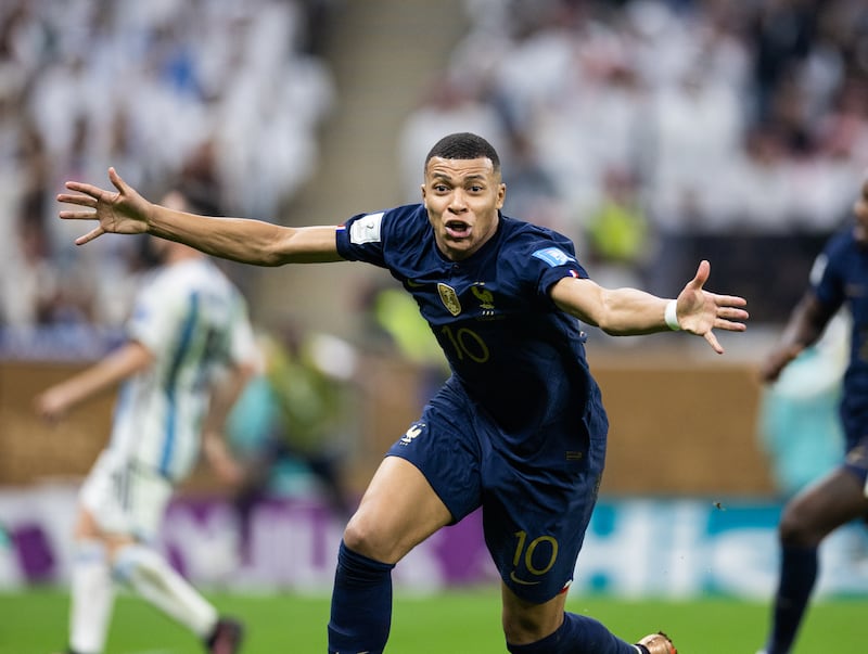 Stephen Kenny has choices to make when it comes to assigning someone to contain Kylian Mbappé. Photograph: Simon Bruty/Anychance/Getty Images