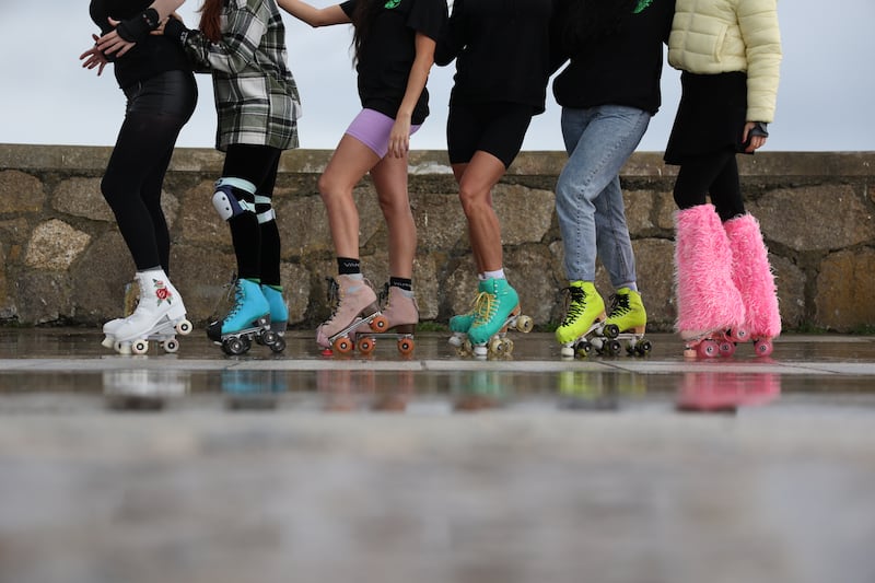 Huns of Anarchy skate group in Dún Laoghaire. Photograph Nick Bradshaw/ The Irish Times