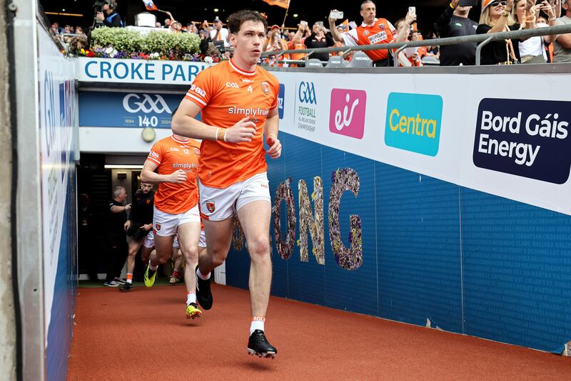 Armagh's Barry McCambridge is one of these hybrid footballers that we’ve become so accustomed to seeing in the modern game: able to mark, athletically very strong and able to put scores on the board.