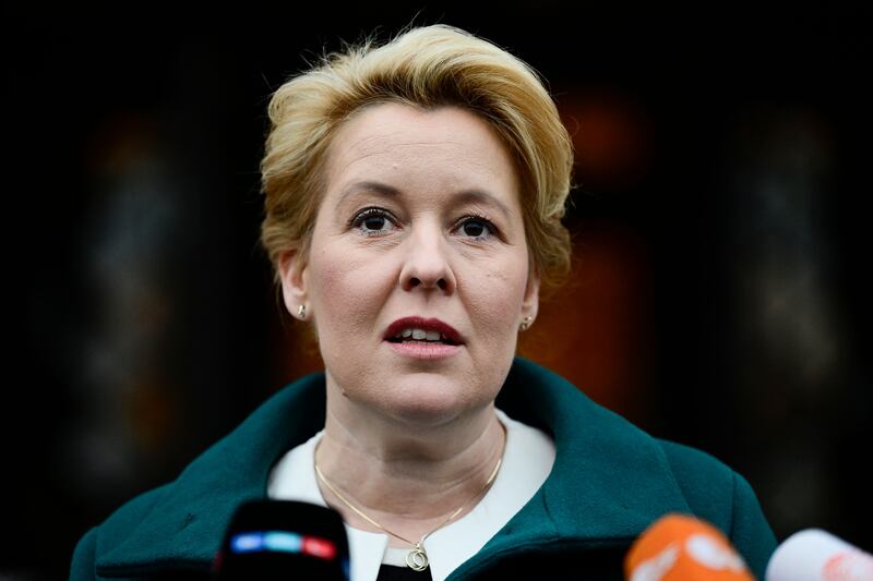 Berlin's SDP leader Franziska Giffey: 'Things happened that won’t be allowed happen again and shouldn’t have been allowed to happen.' Photograph: John MacDougall/AFP via Getty Images