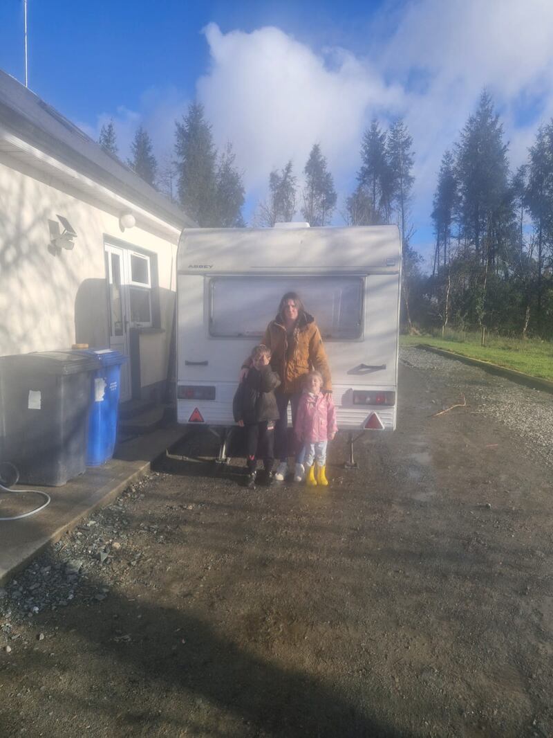 Clare Rehill with her children Finn (6) and Aoife (3)
Photograph: Clare Rehill