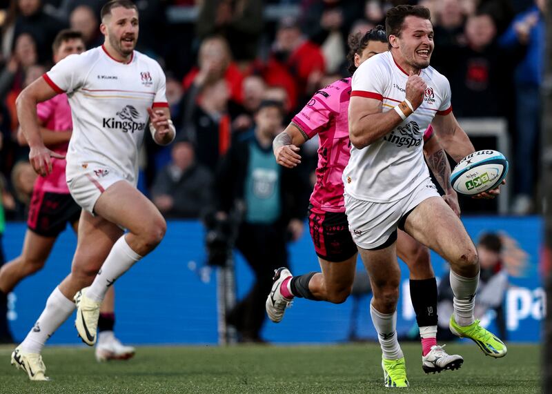 Jacob Stockdale is one of the players who face increased competition following the signing of Werner Kok. Photograph: Ben Brady/Inpho