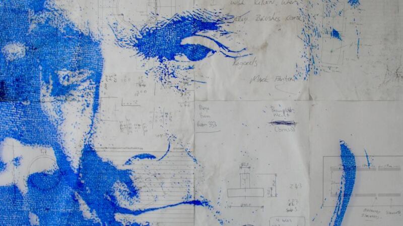 A portrait of Frank Heffernan, a technician in the School of Physics, by Emer O’Boyle