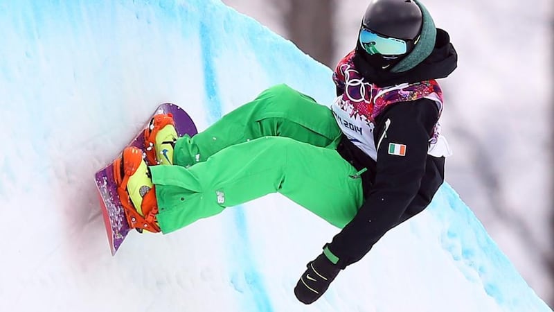 Ireland’s Seamus O’Connor during qualification for the the men’s halfpipe in Sochi. Photograph: Ian MacNicol/Inpho