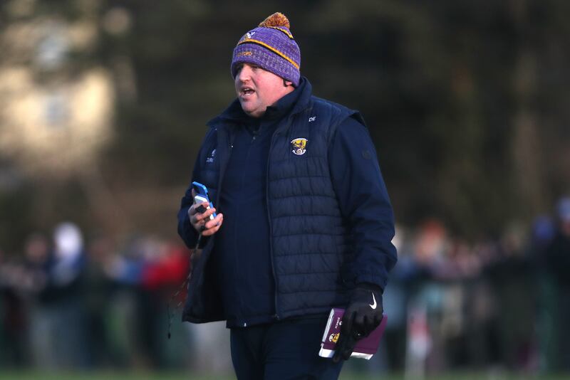 Wexford manager Darragh Egan will want a reaction from his players after their poor show against Clare.  Photograph: Inpho/Bryan Keane