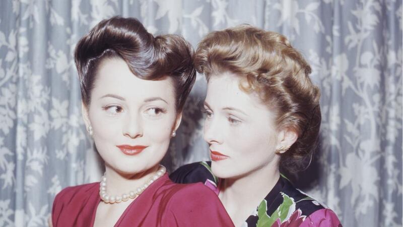 Sibling rivalry: Olivia de Havilland and Joan Fontaine around 1945. Photograph: Silver Screen/Getty