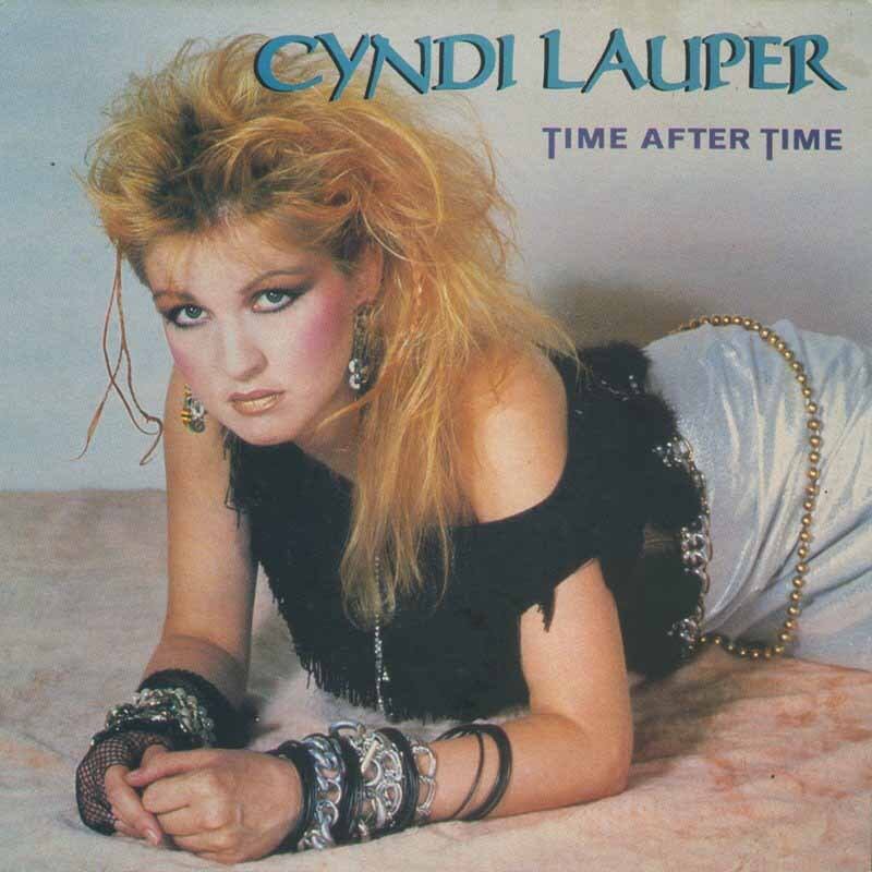 Cyndi Lauper on the cover of her hit album.