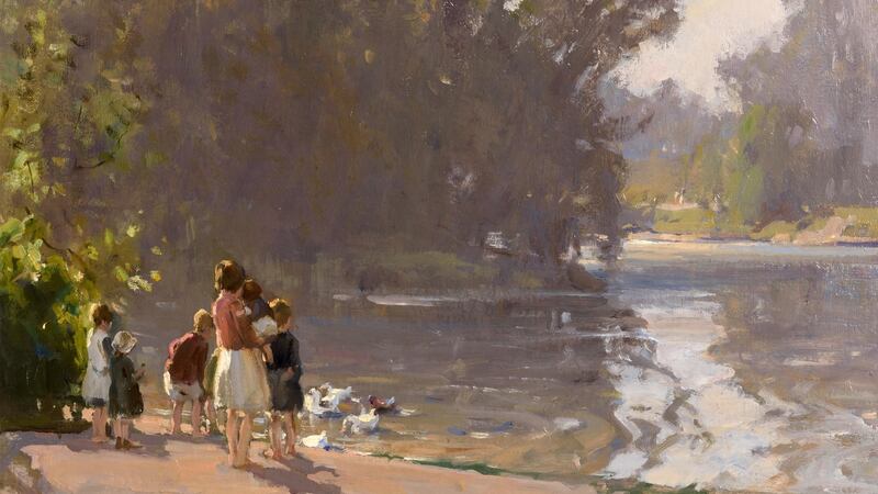 “The Park Pond” by Frank McKelvey. Estimate: €15,000-€20,000