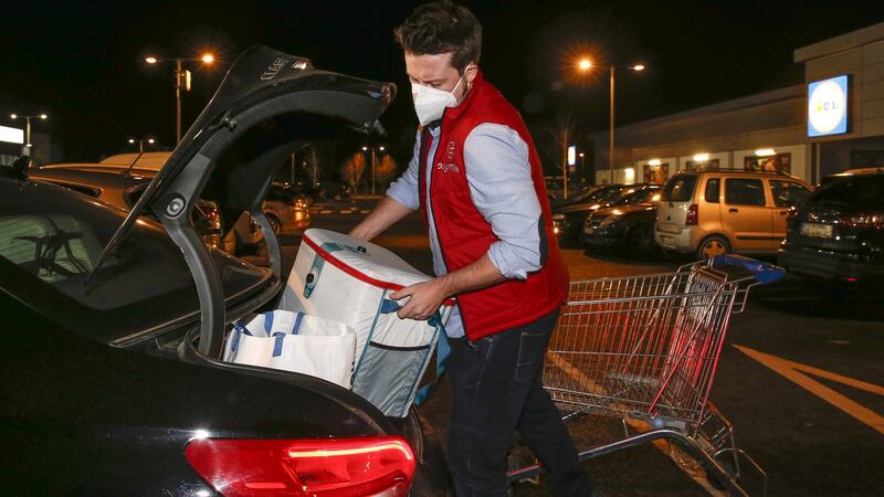 Shoppers spent €1 billion on groceries during the most recent lockdown with an extra €164 million being spent in November compared to the same month a year ago. Photograph: Crispin Rodwell/The Irish Times