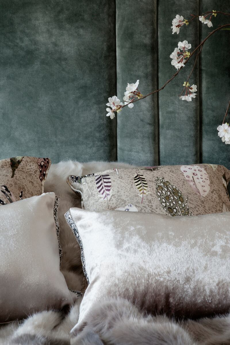 Photographed by Ruth Maria Murphy : a texture-rich corner of a home in Clonskeagh in Dublin