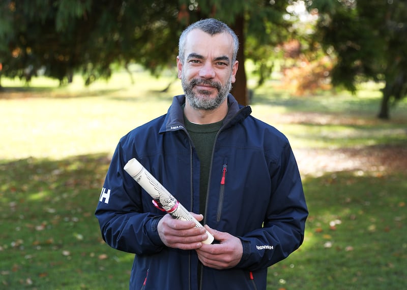 Christo Drami who was honoured at the National Bravery Award. Photograph: Maxwells