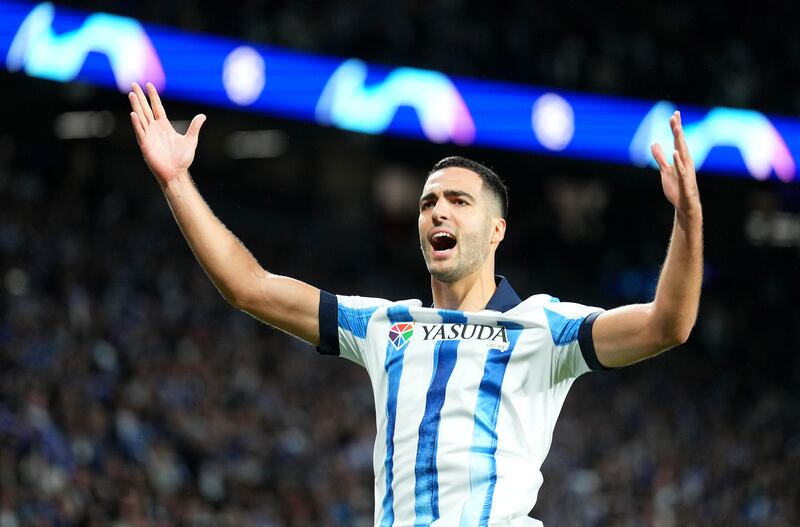 Mikel Merino of Real Sociedad. Photograph: Juan Manuel Serrano Arce/Getty