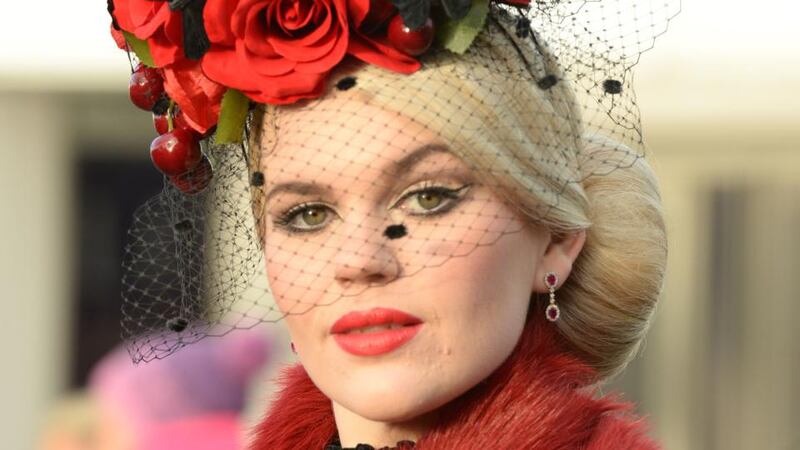 Danielle Gingell, Claremorris, Co Mayo at Leopardstown races yesterday. Photograph: Cyril Byrne