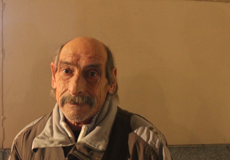 Jean-Paul Moireau, who has been sleeping rough on the streets of Brussels for months. Photograph: Jack Power