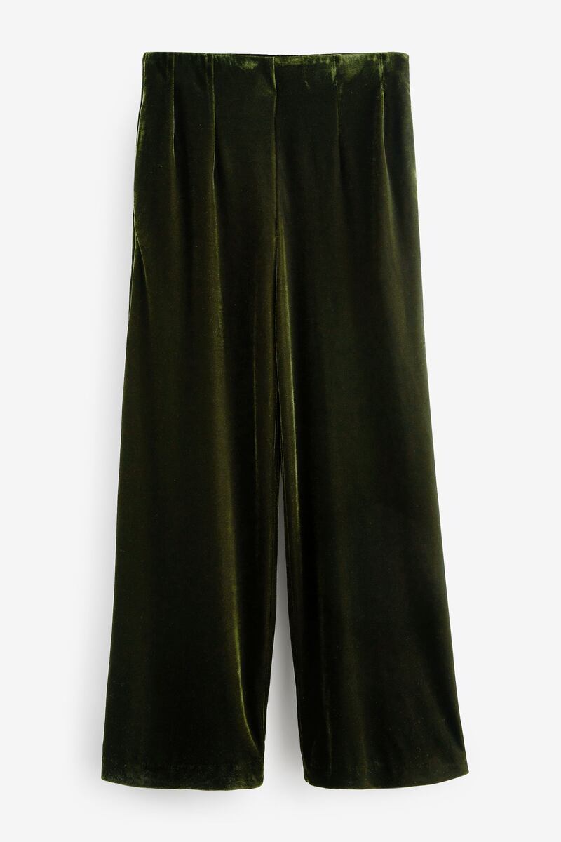 Dark green wide leg trouser, €58, Next