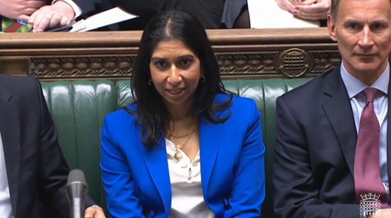 Home secretary Suella Braverman: The asylum policy she formulated with prime minister Rishi Sunak triggered Lineker's tweets.