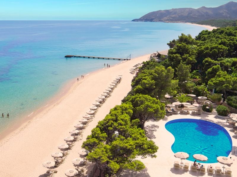 The peaceful shores of Forte Village Resort, Sardinia