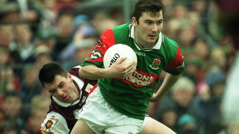 In action during the Connacht championship of 1999, a younger James Horan.