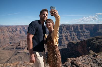 Jenna Coleman and Oliver Jackson-Cohen in Wilderness. Photograph: 
Stefania Rosini/Prime UK