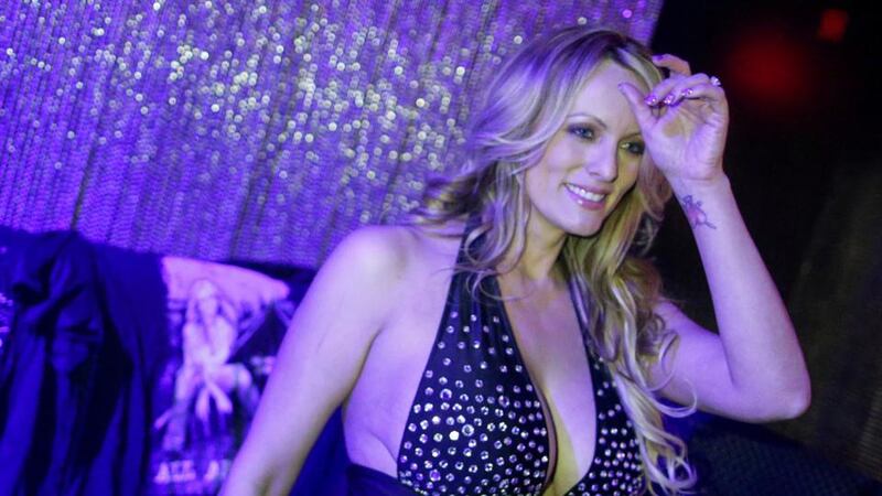 Stormy Daniels: “He leaned around and looked at my daughter and said, ‘That’s a beautiful little girl. It’d be a shame if something happened to her mom.’ Photograph: Eduardo Munoz/Reuters