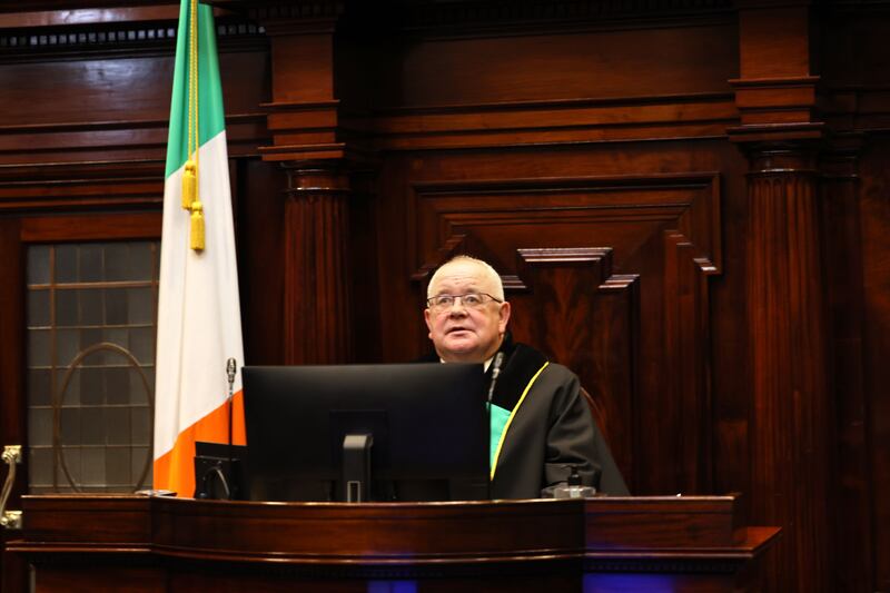 Ceann Comhairle Seán Ó Fearghaíl, in the Dáil chamber on the day of Budget 2023. Photograph: Dara Mac Dónaill/The Irish Times
