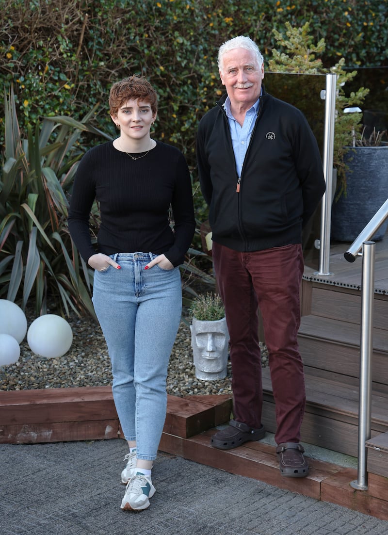 Aoife Commins and her father Pat. Photograph: Joe O'Shaughnessy