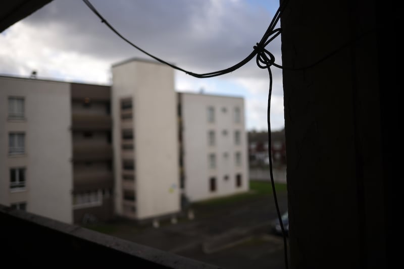 Cromcastle Court flats have numerous exposed electric wires. Residents say that their homes have been neglected for decades and that the delays to DCC’s plans for redevelopment are unacceptable. 

Photograph: Chris Maddaloni/The Irish Times