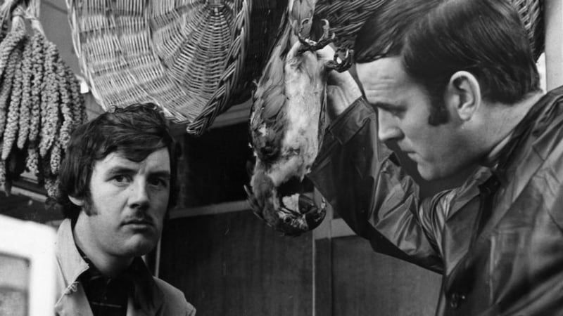 Michael Palin and John Cleese in the Dead Parrot Sketch from the film ‘And Now For Something Completely Different’, 1971. Photograph: Columbia Pictures/Getty Images