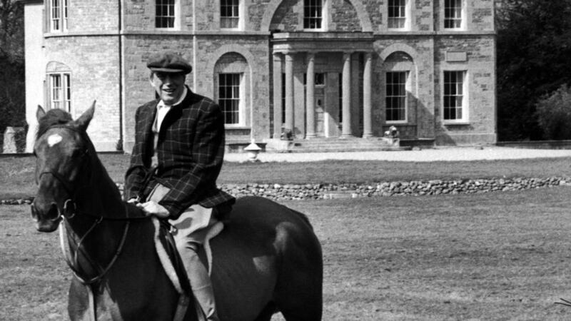 Danny Huston’s father, director John Huston, on horseback in front of the family home in Craughwell, Co Galway. Photograph: Loomis Dean/Time Life Pictures/Getty Images