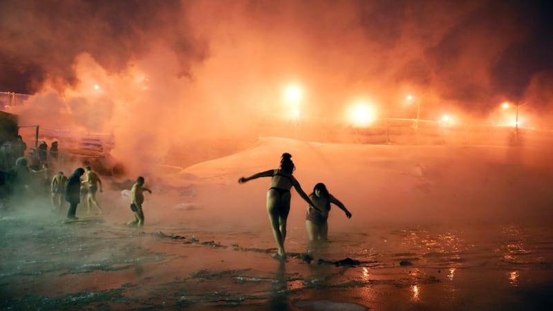 The inhabitants celebrate the arrival of summer. Photograph: Elena Chernyshova